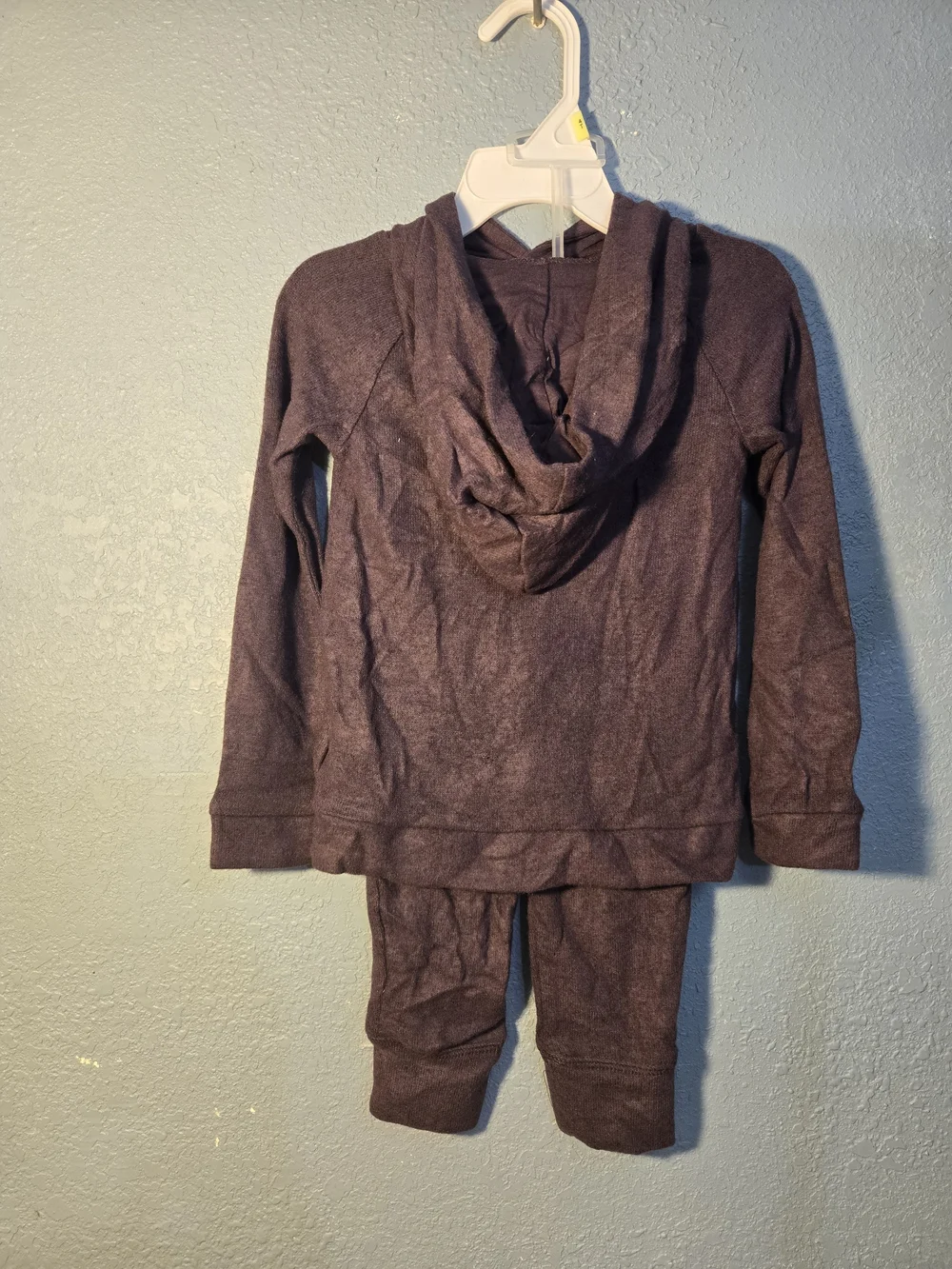 & Other Stories Plum Hooded Two-Piece Kids Set